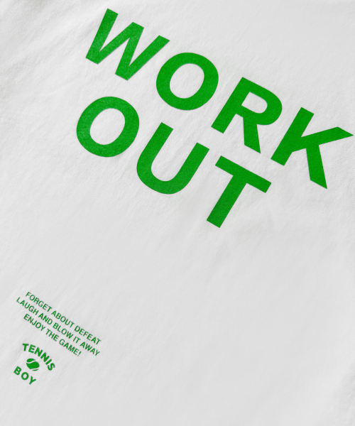 TENNIS BOY CLUB(テニスボイズクラブ)の「SLOGAN T-SHIRTS WHITE(Tシャツ/カットソー・メンズ・ホワイト・MEDIUM)」の4枚目の写真