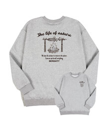 BEMIGHTY（ビーマイティー）の「[Cotton Selection] Campfire Overfit Sweatshirt [Melan Gray]（スウェット）」