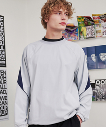 GALEX（ギャレックス）の「Piping Color Block Warm-up Piste Long Sleeve Light Gray GA4731 GR（Tシャツ/カットソー）」