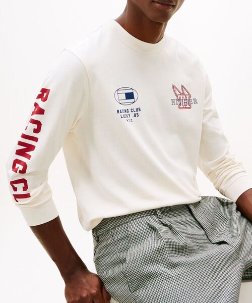 TOMMY HILFIGER(トミーヒルフィガー)の「モダンアスレチックロングスリーブTシャツ(Tシャツ/カットソー・メンズ・ブラック/ホワイト/レッド・SMALL/LARGE/MEDIUM/X-LARGE)」の4枚目の写真
