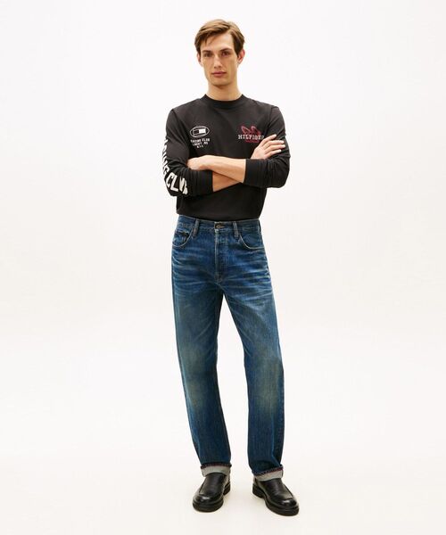 TOMMY HILFIGER(トミーヒルフィガー)の「モダンアスレチックロングスリーブTシャツ(Tシャツ/カットソー・メンズ・ブラック/ホワイト/レッド・SMALL/LARGE/MEDIUM/X-LARGE)」の9枚目の写真