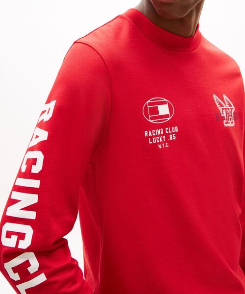 TOMMY HILFIGER(トミーヒルフィガー)の「モダンアスレチックロングスリーブTシャツ(Tシャツ/カットソー・メンズ・ブラック/ホワイト/レッド・SMALL/LARGE/MEDIUM/X-LARGE)」の13枚目の写真