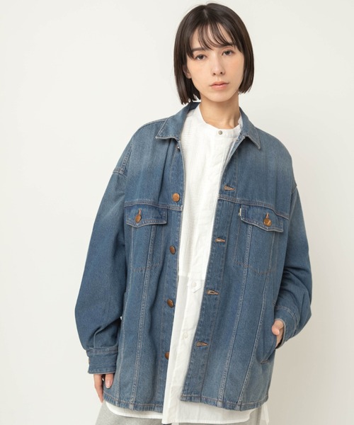 RNA-N(アールエヌエーエヌ)の「J2184 デニムTYPE3 シャツジャケット(デニムジャケット・レディース・ライトインディゴブルー・FREE)」の1枚目の写真