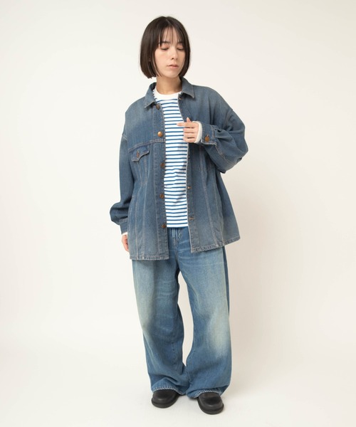 RNA-N(アールエヌエーエヌ)の「J2184 デニムTYPE3 シャツジャケット(デニムジャケット・レディース・ライトインディゴブルー・FREE)」の16枚目の写真