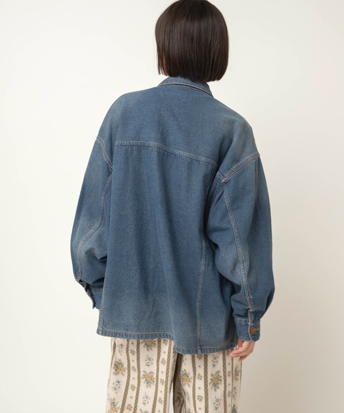 RNA-N(アールエヌエーエヌ)の「J2184 デニムTYPE3 シャツジャケット(デニムジャケット・レディース・ライトインディゴブルー・FREE)」の10枚目の写真