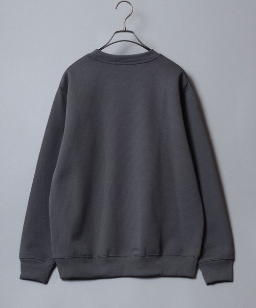 ANPAS（アンパス）の「Ripple Double-Knit Photo Print Sweatshirt/リップルダンボール フォトプリントトレーナー スウェット メンズ レディース モノトーン（スウェット・メンズ・ブラック系/ホワイト系/ホワイト系1/ブラック系2/ネイビー系/ブラック系1・L/LL/M）」の12枚目の写真