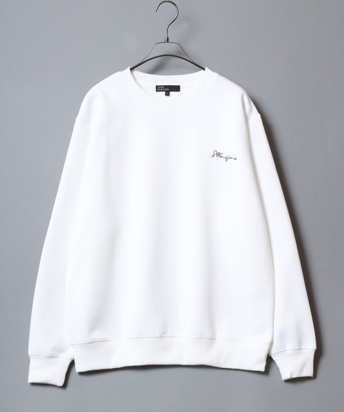 ANPAS（アンパス）の「Ripple Double-Knit Photo Print Sweatshirt/リップルダンボール フォトプリントトレーナー スウェット メンズ レディース モノトーン（スウェット・メンズ・ブラック系/ホワイト系/ホワイト系1/ブラック系2/ネイビー系/ブラック系1・L/LL/M）」の15枚目の写真