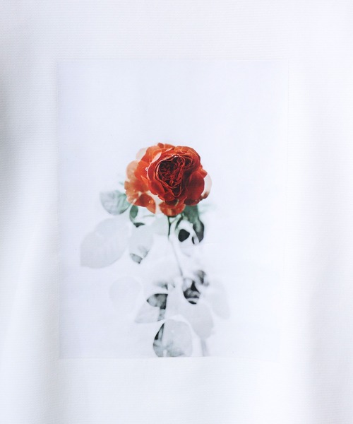 ANPAS（アンパス）の「Ripple Double-Knit Photo Print Sweatshirt/リップルダンボール フォトプリントトレーナー スウェット メンズ レディース モノトーン（スウェット・メンズ・ブラック系/ホワイト系/ホワイト系1/ブラック系2/ネイビー系/ブラック系1・L/LL/M）」の19枚目の写真