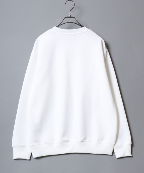ANPAS（アンパス）の「Ripple Double-Knit Photo Print Sweatshirt/リップルダンボール フォトプリントトレーナー スウェット メンズ レディース モノトーン（スウェット・メンズ・ブラック系/ホワイト系/ホワイト系1/ブラック系2/ネイビー系/ブラック系1・L/LL/M）」の8枚目の写真