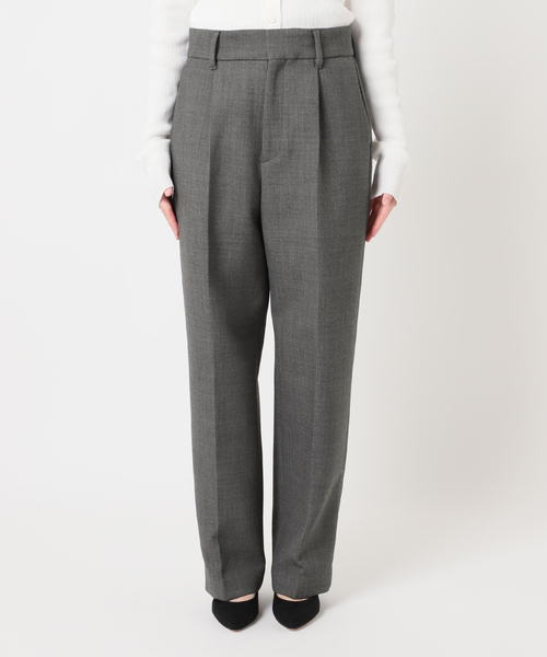 journal standard L'essage（ジャーナルスタンダードレサージュ）の「ウールリバーパンツ（スラックス・レディース・チャコールグレー/ブラック・38/36）」の2枚目の写真