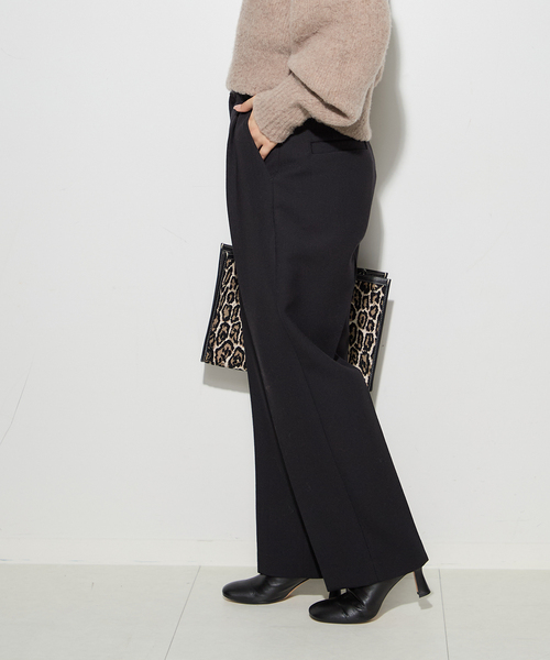 journal standard L'essage（ジャーナルスタンダードレサージュ）の「ウールリバーパンツ（スラックス・レディース・チャコールグレー/ブラック・38/36）」の15枚目の写真