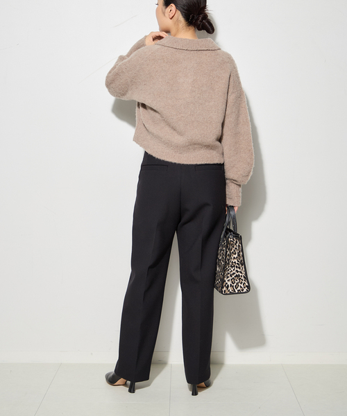 journal standard L'essage（ジャーナルスタンダードレサージュ）の「ウールリバーパンツ（スラックス・レディース・チャコールグレー/ブラック・38/36）」の19枚目の写真