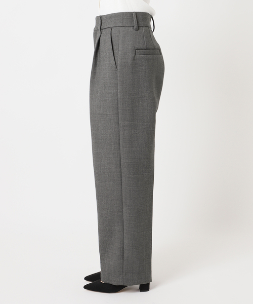 journal standard L'essage（ジャーナルスタンダードレサージュ）の「ウールリバーパンツ（スラックス・レディース・チャコールグレー/ブラック・38/36）」の3枚目の写真