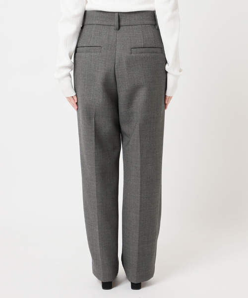 journal standard L'essage（ジャーナルスタンダードレサージュ）の「ウールリバーパンツ（スラックス・レディース・チャコールグレー/ブラック・38/36）」の4枚目の写真