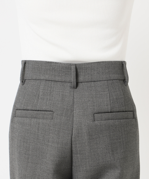 journal standard L'essage（ジャーナルスタンダードレサージュ）の「ウールリバーパンツ（スラックス・レディース・チャコールグレー/ブラック・38/36）」の6枚目の写真