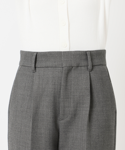 journal standard L'essage（ジャーナルスタンダードレサージュ）の「ウールリバーパンツ（スラックス・レディース・チャコールグレー/ブラック・38/36）」の7枚目の写真