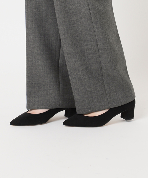 journal standard L'essage（ジャーナルスタンダードレサージュ）の「ウールリバーパンツ（スラックス・レディース・チャコールグレー/ブラック・38/36）」の9枚目の写真