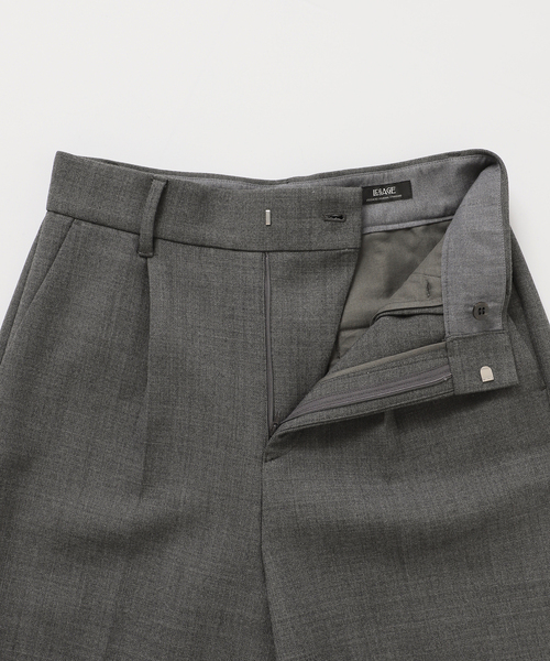 journal standard L'essage（ジャーナルスタンダードレサージュ）の「ウールリバーパンツ（スラックス・レディース・チャコールグレー/ブラック・38/36）」の13枚目の写真