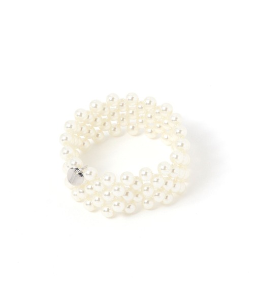 GLOBAL WORK(グローバルワーク)の「編みヘアゴム&ブレス/629951(ヘアゴム・レディース・シルバー系その他2/ゴールド系その他3/ホワイト・FREE)」の2枚目の写真