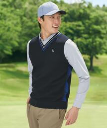 adabat（アダバット）の「Vネックガーターニットベスト（ベスト）」