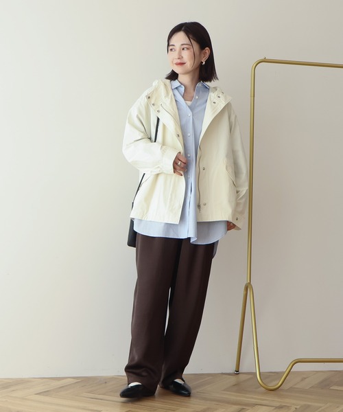 AMERICAN HOLIC（アメリカンホリック）の「【花粉防止･撥水】マウンテンパーカー（マウンテンパーカー・レディース・ネイビー/アイボリー/モカ・L/M）」の4枚目の写真