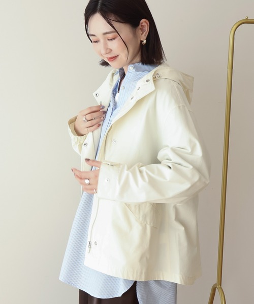 AMERICAN HOLIC（アメリカンホリック）の「【花粉防止･撥水】マウンテンパーカー（マウンテンパーカー・レディース・ネイビー/アイボリー/モカ・L/M）」の6枚目の写真