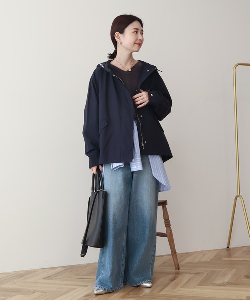 AMERICAN HOLIC（アメリカンホリック）の「【花粉防止･撥水】マウンテンパーカー（マウンテンパーカー・レディース・ネイビー/アイボリー/モカ・L/M）」の22枚目の写真