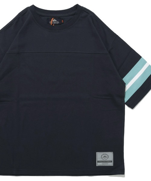 KRIFF MAYER Kid's Collection（クリフメイヤーキッズコレクション）の「【撥水・防汚】クリーネス袖ラインT（Tシャツ/カットソー・キッズ・ネイビー/ブルー/グレー/オフホワイト・140/130/120/170/160/150）」の3枚目の写真