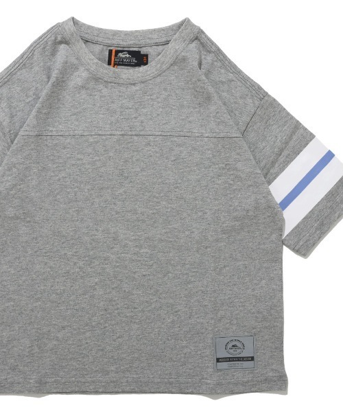 KRIFF MAYER Kid's Collection（クリフメイヤーキッズコレクション）の「【撥水・防汚】クリーネス袖ラインT（Tシャツ/カットソー・キッズ・ネイビー/ブルー/グレー/オフホワイト・140/130/120/170/160/150）」の2枚目の写真