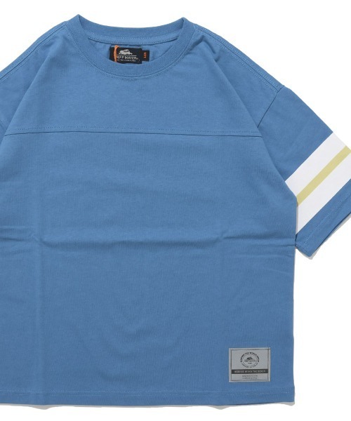 KRIFF MAYER Kid's Collection（クリフメイヤーキッズコレクション）の「【撥水・防汚】クリーネス袖ラインT（Tシャツ/カットソー・キッズ・ネイビー/ブルー/グレー/オフホワイト・140/130/120/170/160/150）」の4枚目の写真