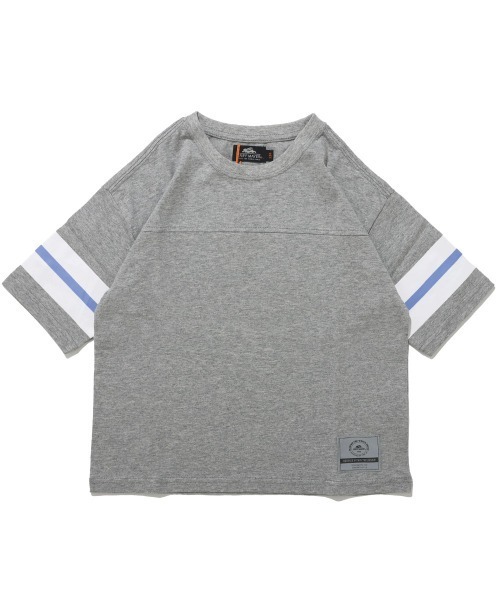 KRIFF MAYER Kid's Collection（クリフメイヤーキッズコレクション）の「【撥水・防汚】クリーネス袖ラインT（Tシャツ/カットソー・キッズ・ネイビー/ブルー/グレー/オフホワイト・140/130/120/170/160/150）」の8枚目の写真