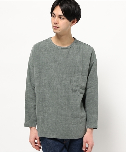 OUTLET（アウトレット）の「【WHO'S WHO gallery】GGバカウレカットソー（ニット/セーター・メンズ・ブラック/チャコールグレー/グレー・FREE）」の3枚目の写真