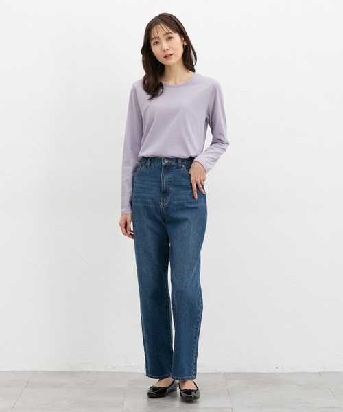 Honeys（ハニーズ）の「オーガニッククルーＴ（Tシャツ/カットソー・レディース・ラベンダー/ピンク/ライトグリーン/サックスブルー・LL/M/L）」の12枚目の写真