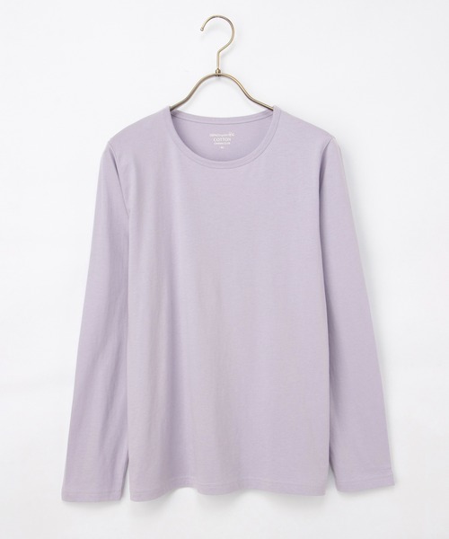 Honeys（ハニーズ）の「オーガニッククルーＴ（Tシャツ/カットソー・レディース・ラベンダー/ピンク/ライトグリーン/サックスブルー・LL/M/L）」の20枚目の写真