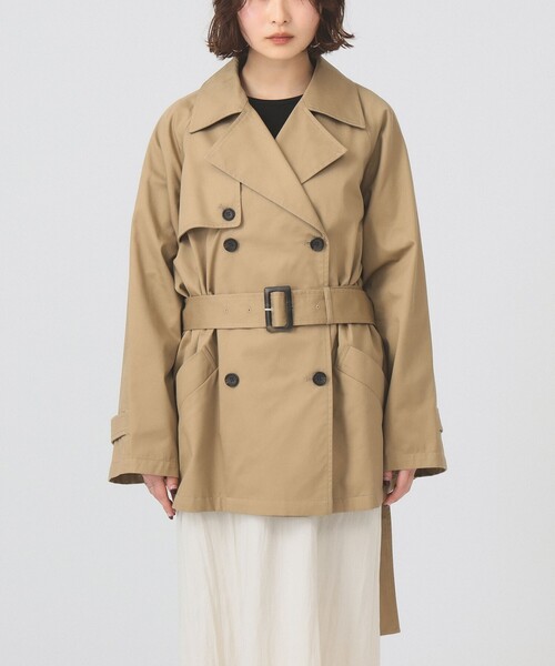 Ray BEAMS（レイビームス）の「オーバーサイズ ハーフ トレンチ コート（トレンチコート・レディース・ブラウン系その他3・ONE SIZE）」の6枚目の写真