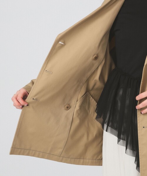 Ray BEAMS（レイビームス）の「オーバーサイズ ハーフ トレンチ コート（トレンチコート・レディース・ブラウン系その他3・ONE SIZE）」の11枚目の写真