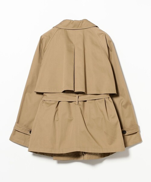 Ray BEAMS（レイビームス）の「オーバーサイズ ハーフ トレンチ コート（トレンチコート・レディース・ブラウン系その他3・ONE SIZE）」の17枚目の写真