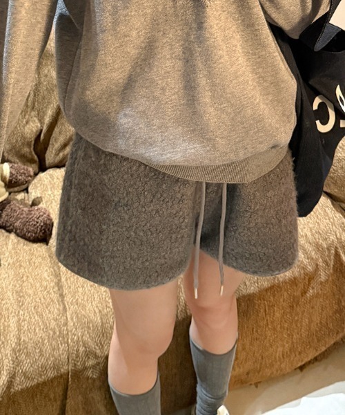 Mela(メラ)の「ブークレボアショートパンツ(その他パンツ・レディース・グレー/ライトブラウン/ブラック/ホワイト/ブラウン・S/M/L)」の14枚目の写真
