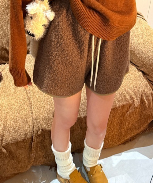 Mela(メラ)の「ブークレボアショートパンツ(その他パンツ・レディース・グレー/ライトブラウン/ブラック/ホワイト/ブラウン・S/M/L)」の15枚目の写真