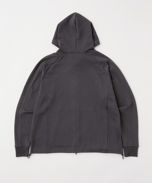 UMBRO（アンブロ）の「UMBRO/アンブロ 別注 ワンポイントロゴ刺繍 ドロスト オーバーサイズ ラグランスリーブ ダブルジップ パーカー（パーカー・メンズ・ネイビー/ブラック/グレー・M/L）」の8枚目の写真