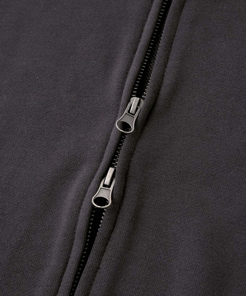 UMBRO（アンブロ）の「UMBRO/アンブロ 別注 ワンポイントロゴ刺繍 ドロスト オーバーサイズ ラグランスリーブ ダブルジップ パーカー（パーカー・メンズ・ネイビー/ブラック/グレー・M/L）」の12枚目の写真