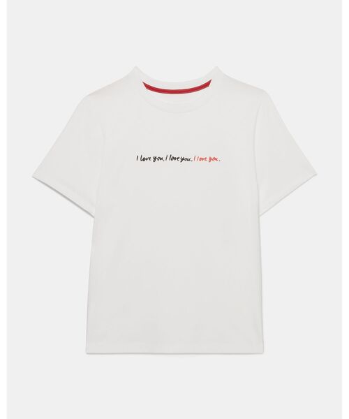 kate spade new york(ケイトスペード ニューヨーク)の「アイ ラブ ユー Tシャツ(Tシャツ/カットソー・レディース・ホワイト・SMALL/MEDIUM)」の4枚目の写真