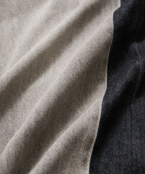 le cercle ADAM ET ROPE'(ルセルクルアダムエロペ)の「【LANCER/ランサー】2TONE REMAKED PANTS(デニムパンツ・レディース・ブラック系その他/ブルー系その他5・FREE)」の5枚目の写真