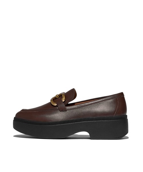 fitflop(フィットフロップ)の「F-LUMA SQUARE-CHAIN LEATHER DEMI-WEDGE LOAFERS / F-LUMA スクエアチェーン レザーデミウェッジローファー(ローファー・レディース・チョコ/ブラック・US6/US5/US8/US7)」の14枚目の写真