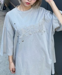 Candy Stripper | DROP PIGMENT BIG Tシャツ(Tシャツ/カットソー)