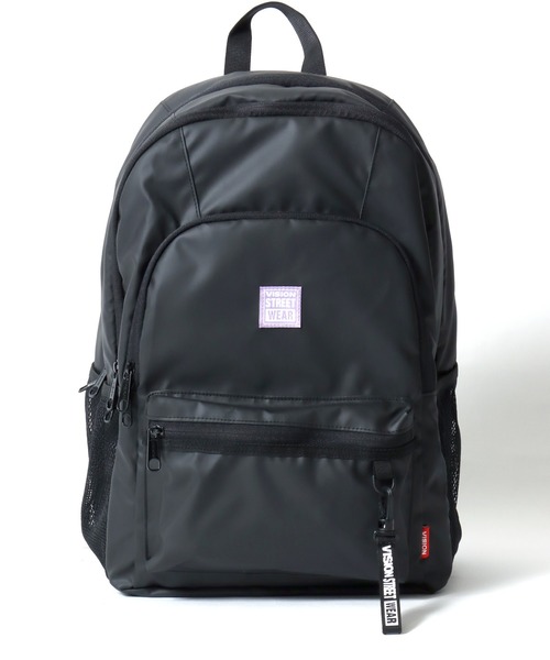 VISION STREET WEAR（ヴィジョンストリートウェア）の「VISION STREET WEAR（ヴィジョンストリートウェア）4TIER BACKPACK/ワンポイントロゴ バックパック/リュック（バックパック/リュック・メンズ・ブラック系1/ブラック系3/ブラック系2・FREE）」の8枚目の写真