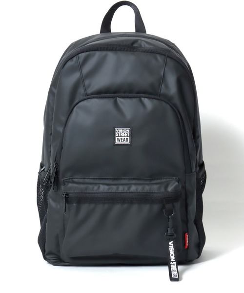VISION STREET WEAR（ヴィジョンストリートウェア）の「VISION STREET WEAR（ヴィジョンストリートウェア）4TIER BACKPACK/ワンポイントロゴ バックパック/リュック（バックパック/リュック・メンズ・ブラック系1/ブラック系3/ブラック系2・FREE）」の4枚目の写真