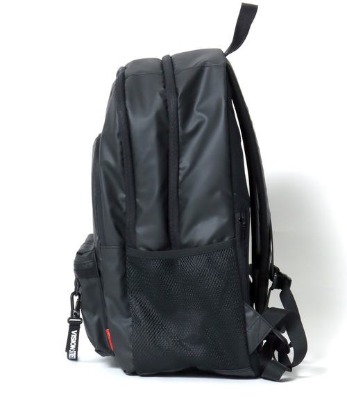 VISION STREET WEAR（ヴィジョンストリートウェア）の「VISION STREET WEAR（ヴィジョンストリートウェア）4TIER BACKPACK/ワンポイントロゴ バックパック/リュック（バックパック/リュック・メンズ・ブラック系1/ブラック系3/ブラック系2・FREE）」の10枚目の写真