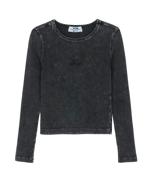 FDR(エフディーアール)の「Sulfar G.Dye Rib Muscle Long Sleeve Black(Tシャツ/カットソー・レディース・その他・S/M/L)」の8枚目の写真