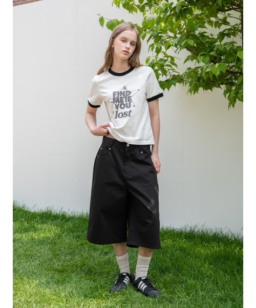 OAFISH(オアフィッシュ)の「FIND RINGER T-SHIRT, WHITE(Tシャツ/カットソー・レディース・その他・ONE SIZE)」の4枚目の写真
